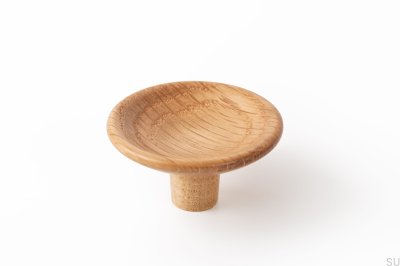 Pomo para Mueble Disc 50, Madera, Roble