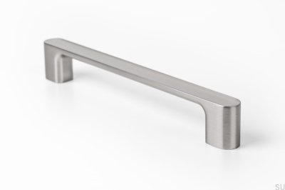 Tirador para mueble alargado Luv 192 Níquel Cepillado