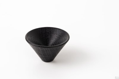 Pomo para mueble Conic 43 Madera Lacado Negro