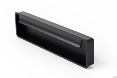 Tirador para mueble empotrado Fold Metal Negro Mate