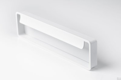Tirador para mueble empotrado Fold Metal Blanco Mate