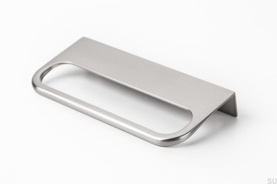 Tirador para mueble Rim, níquel cepillado