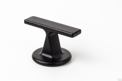 Pomo para mueble T-Bar Oto Metal Negro