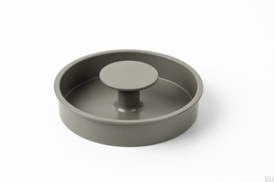 Tirador para mueble Dipo Gris Verde empotrado