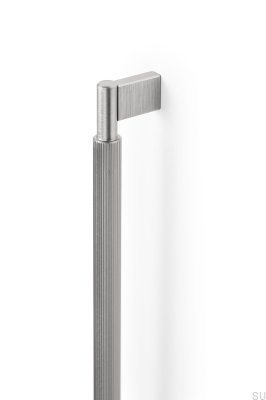 Tirador para mueble Arpa 1178, aluminio, plateado, cepillado