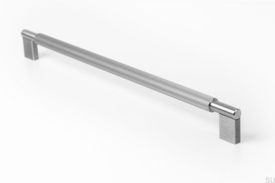 Tirador para mueble Arpa 320, aluminio, plateado, cepillado