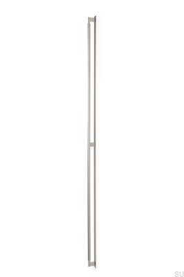 Tirador para mueble longitudinal con Placa Arpa 1178, Aluminio, Plata, Cepillado