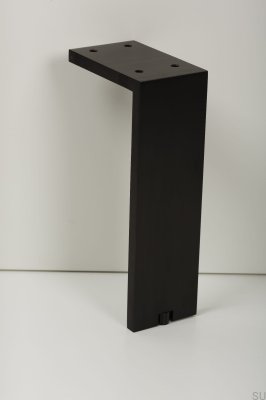 Pata para mueble Fonda 200 aluminio negro cepillado