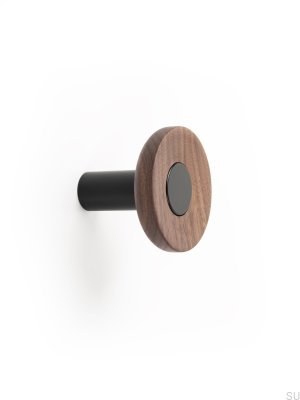 Zoot 60 Colgador de Pared Madera Nogal Eco Negro