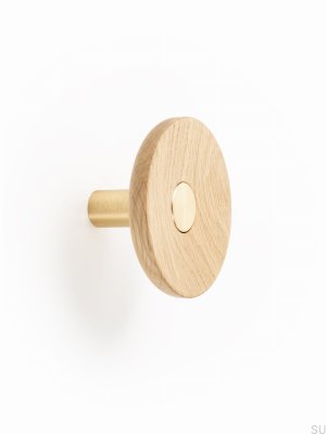 Colgador de pared Zoot 90 de madera de roble dorado Eco