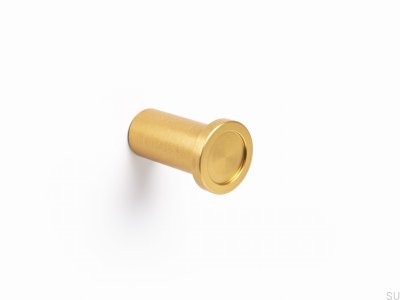 Colgador de pared ecológico cepillado dorado redondo
