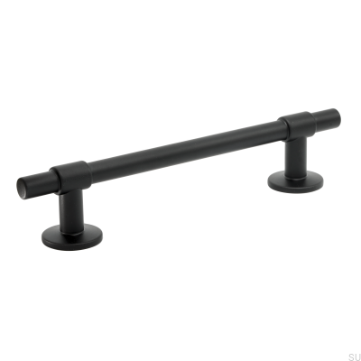 Tirador para mueble alargado Uniform 128 Metal Negro Mate