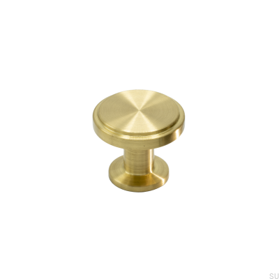 Pomo para mueble Uno Latón Cepillado Sin Lacar