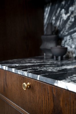 Pomo para mueble Uno Latón