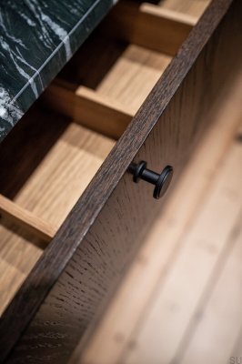 Pomo para mueble Uno Metal Negro Mate