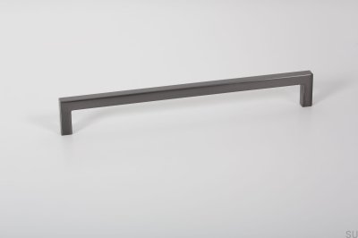 Tirador para mueble alargado U 0056 128 Gris Metal Cepillado