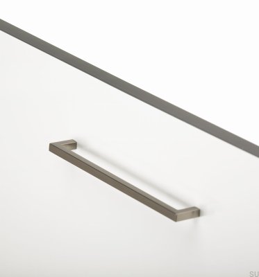 Tirador para mueble alargado U 0056 192 Gris Metal Cepillado