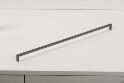 Tirador para mueble alargado U 0056 492 Gris Metal Cepillado