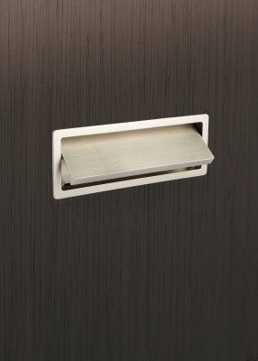 Tirador para mueble empotrado Raso 32 Niquel cepillado