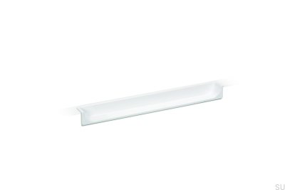 Tirador para mueble empotrable Hide 90 Metal Blanco