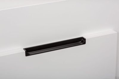 Tirador para mueble empotrado Hide 90 Metal Negro