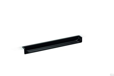 Tirador para mueble empotrado Hide 90 Metal Negro