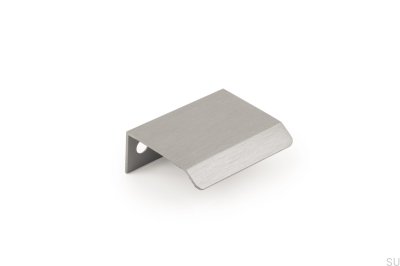 Tirador para mueble Curve 32 gris aluminio canto cepillado