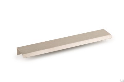 Tirador para mueble Curve 64 Aluminio Plata canto cepillado