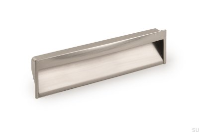 Tirador para mueble empotrado Wave 160 Níquel Cepillado