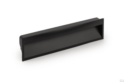 Tirador para mueble empotrado Wave 160 Metal Negro Mate