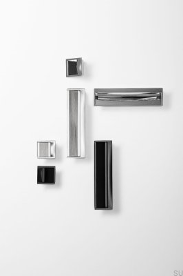 Tirador para mueble empotrado Wave 160 Metal Negro Mate
