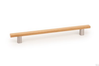 Tirador para mueble alargado Ara W 224 Roble con Aluminio