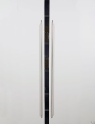 Tirador para mueble alargado Cutt 480/1376, aluminio, negro mate