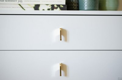Tirador para mueble Soft Cut 55 Latón pulido Sin pintar
