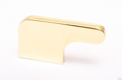 Tirador para mueble Soft Cut 55 Latón pulido Sin pintar