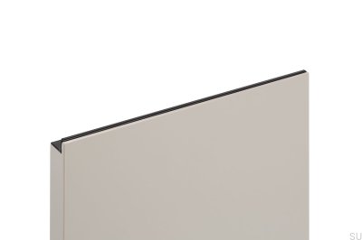 Tirador para mueble Grada 447 aluminio canto negro