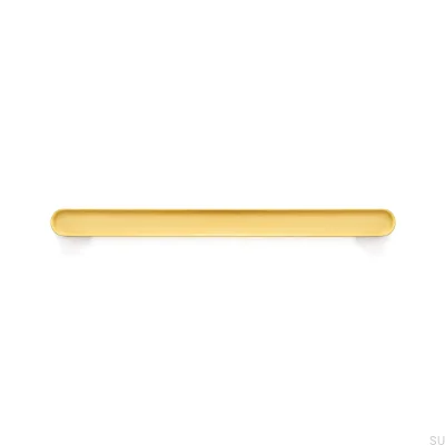 Tirador para mueble rectangular Luv 192 Oro Cepillado Cava