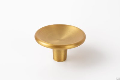 Pomo para mueble Disco 38 Oro Cepillado Cava