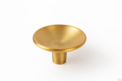 Pomo para mueble Disco 50 Oro Cepillado Cava