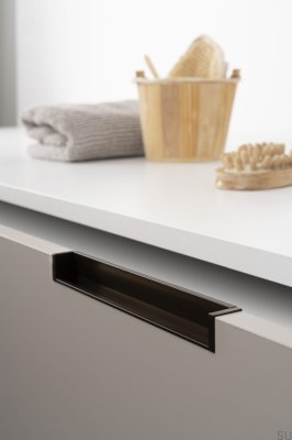 Tirador para mueble empotrado Hexxa 350 Aluminio Marrón