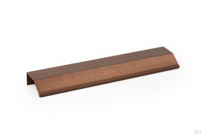 Tirador para mueble Wing 256 Aluminio Borde Bronce Antiguo