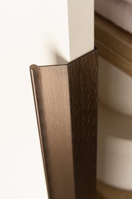Tirador para mueble Wing 256 Aluminio Borde Bronce Antiguo