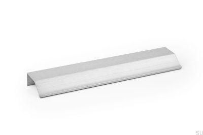 Tirador para mueble Wing 256 Aluminio Plata canto cepillado
