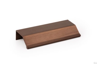 Tirador para mueble Wing 64 Aluminio canto Bronce Antiguo