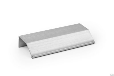 Tirador para mueble Wing 64 Aluminio Plata canto cepillado