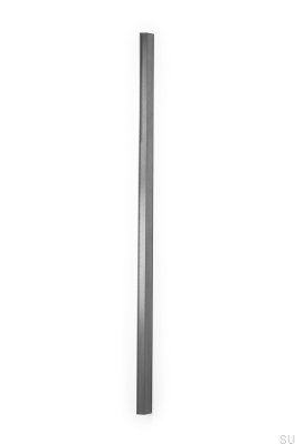 Tirador para mueble Wing 1120 Aluminio Negro canto cepillado