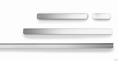 Tirador para mueble alargado Flapp 32 Aluminio Plata Cepillado