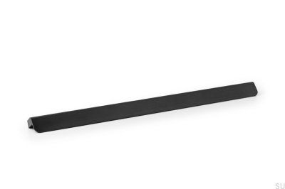 Tirador para mueble alargado Flapp 256 Aluminio Negro Cepillado