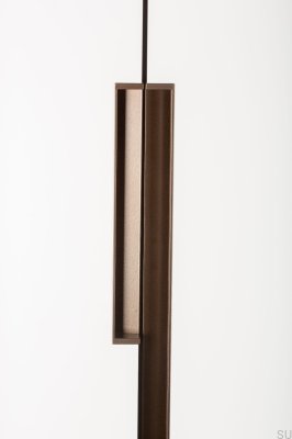 Tirador para mueble empotrado Hexxa 1100 Aluminio Marrón