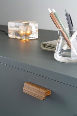 Tirador para mueble alargado Flapp 32 Madera Nogal